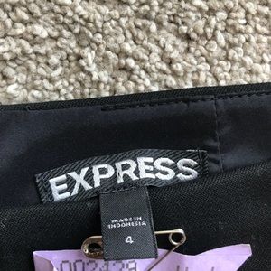 Express Size 4 Black Pencil Skirt